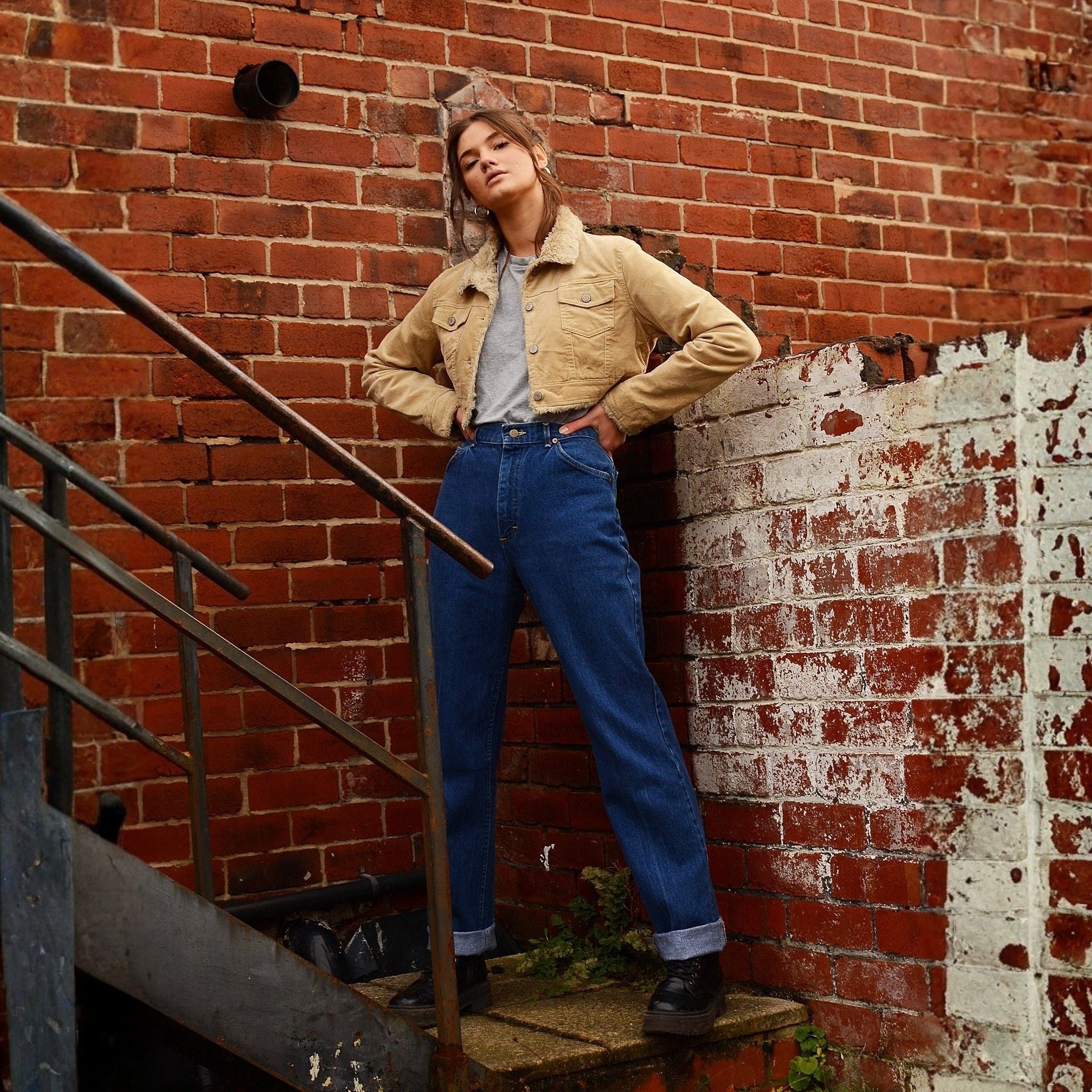 Vintage Lee Classic Straight Leg Jeans Dark Blue