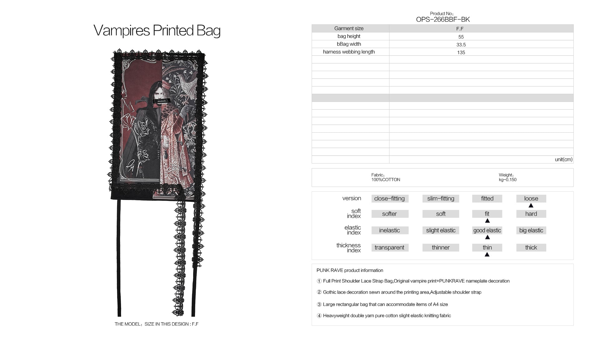 Punk Rave Liora Printed Bag