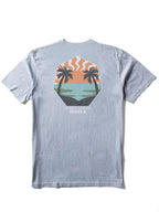 Vissla Psychedelic Palms Tee stone-blue
