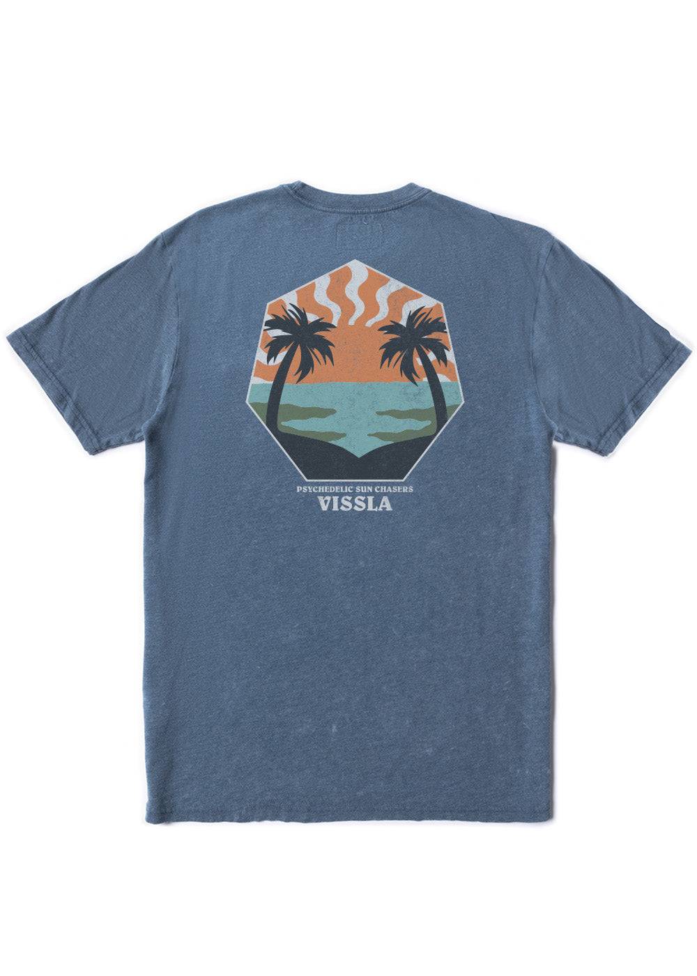 Vissla Psychedelic Palms Tee sea-water