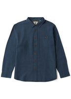 Vissla Go To Lightweight Flannel Deep Water Heather