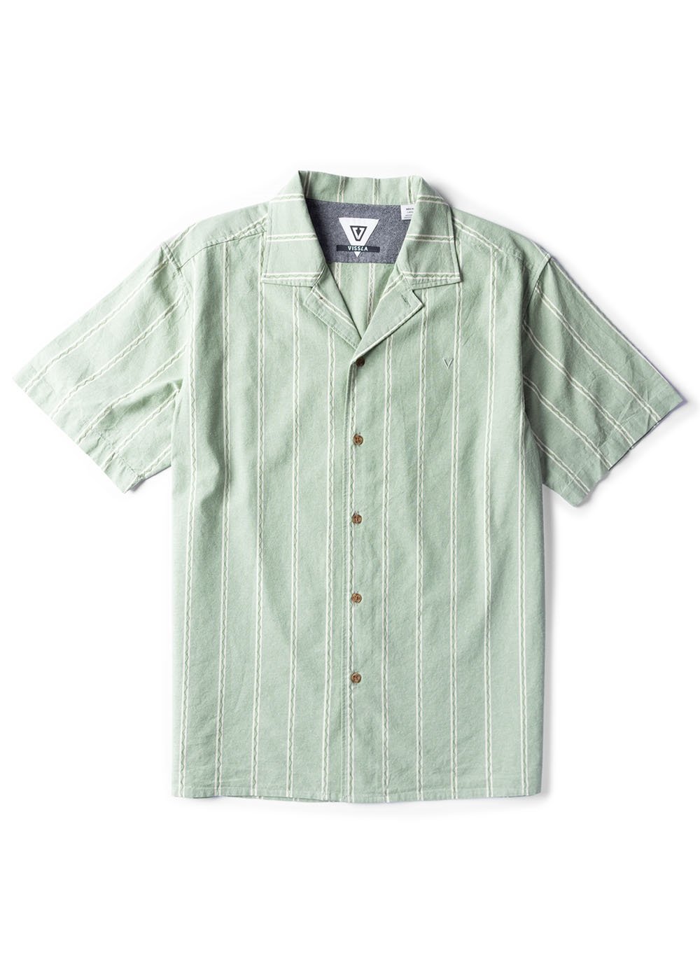 Vissla Glider Dobby Eco Ss Shirt Camp Green L