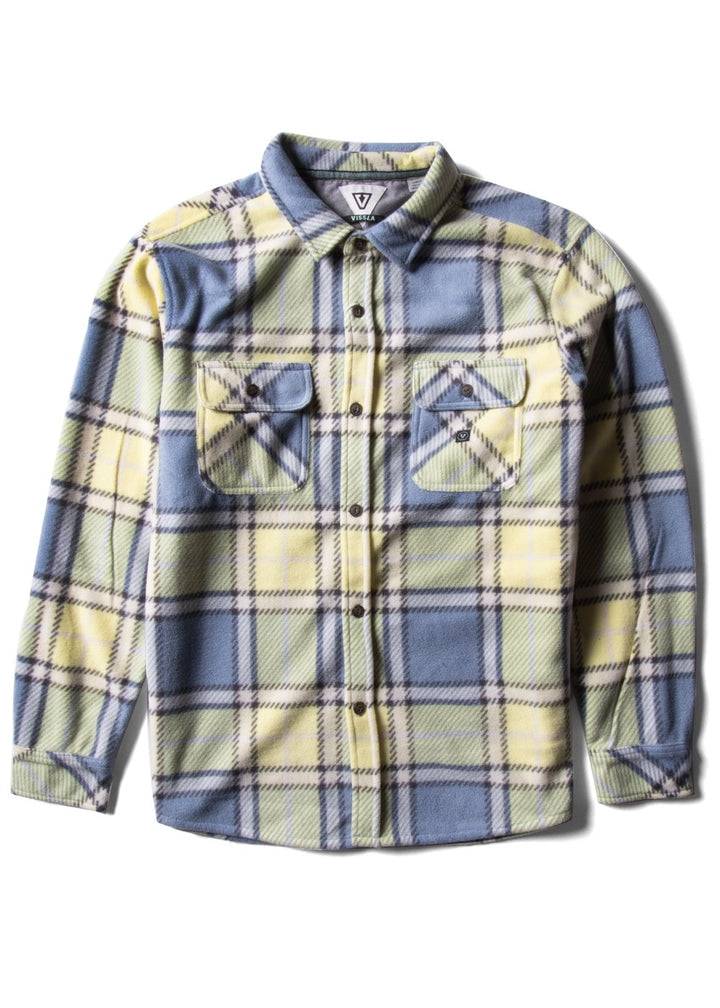 Vissla Eco-Zy LS Polar Flannel Muted Lime