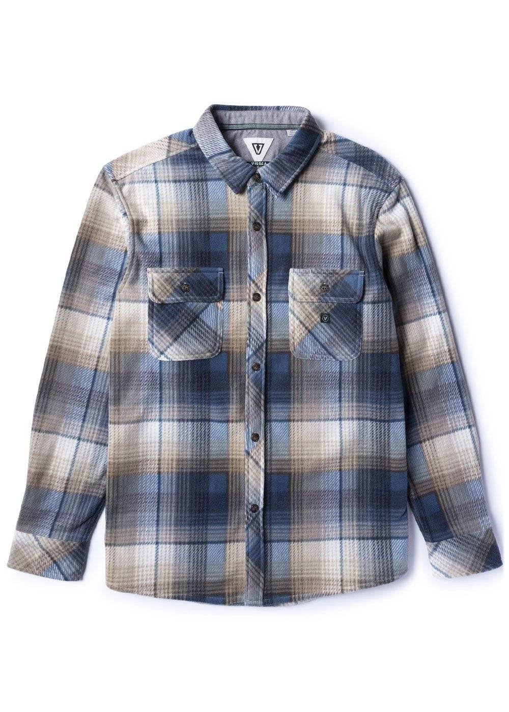 Vissla Eco-Zy LS Polar Flannel Sea Water