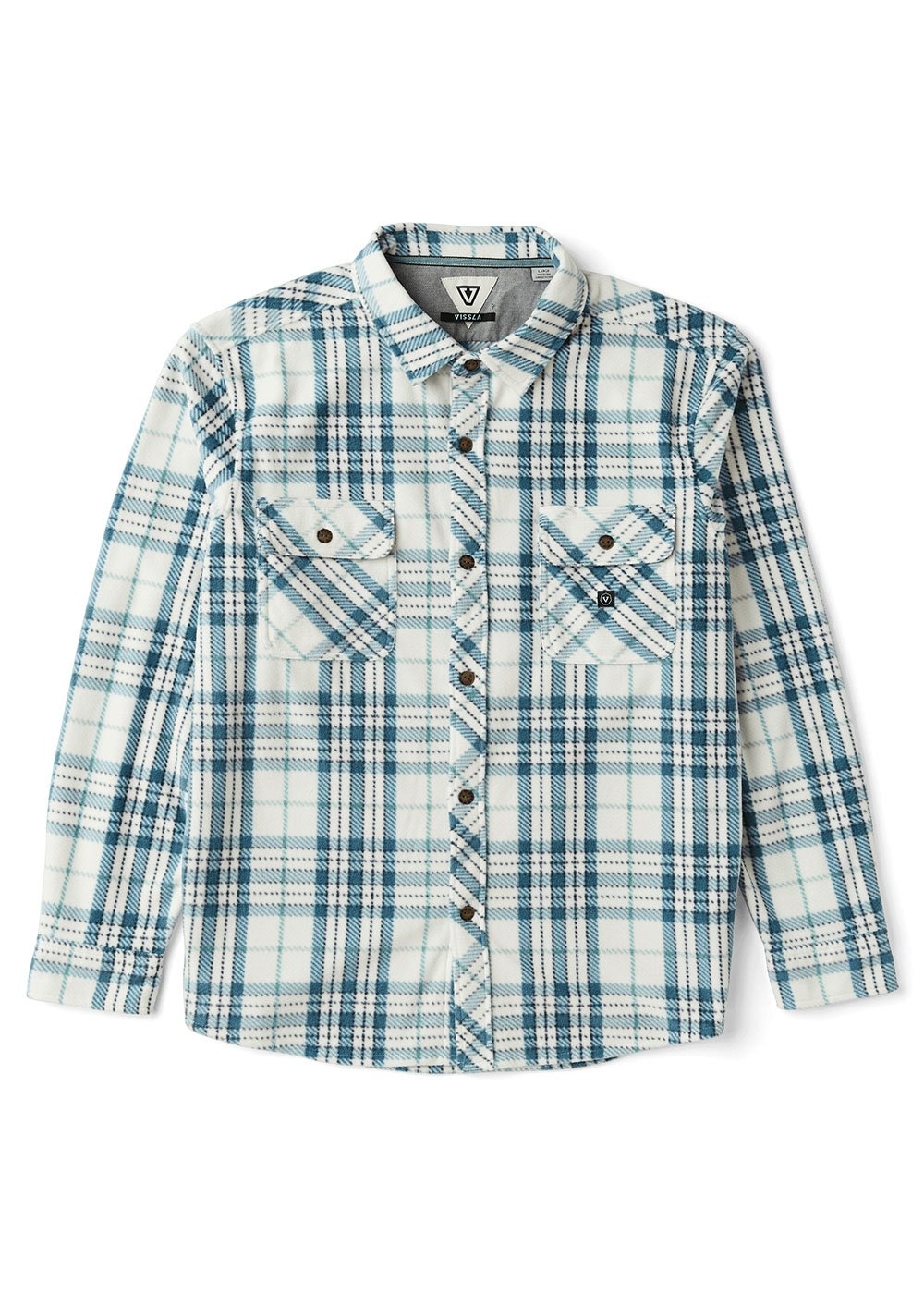 Vissla Eco-Zy LS Polar Flannel Vintage White