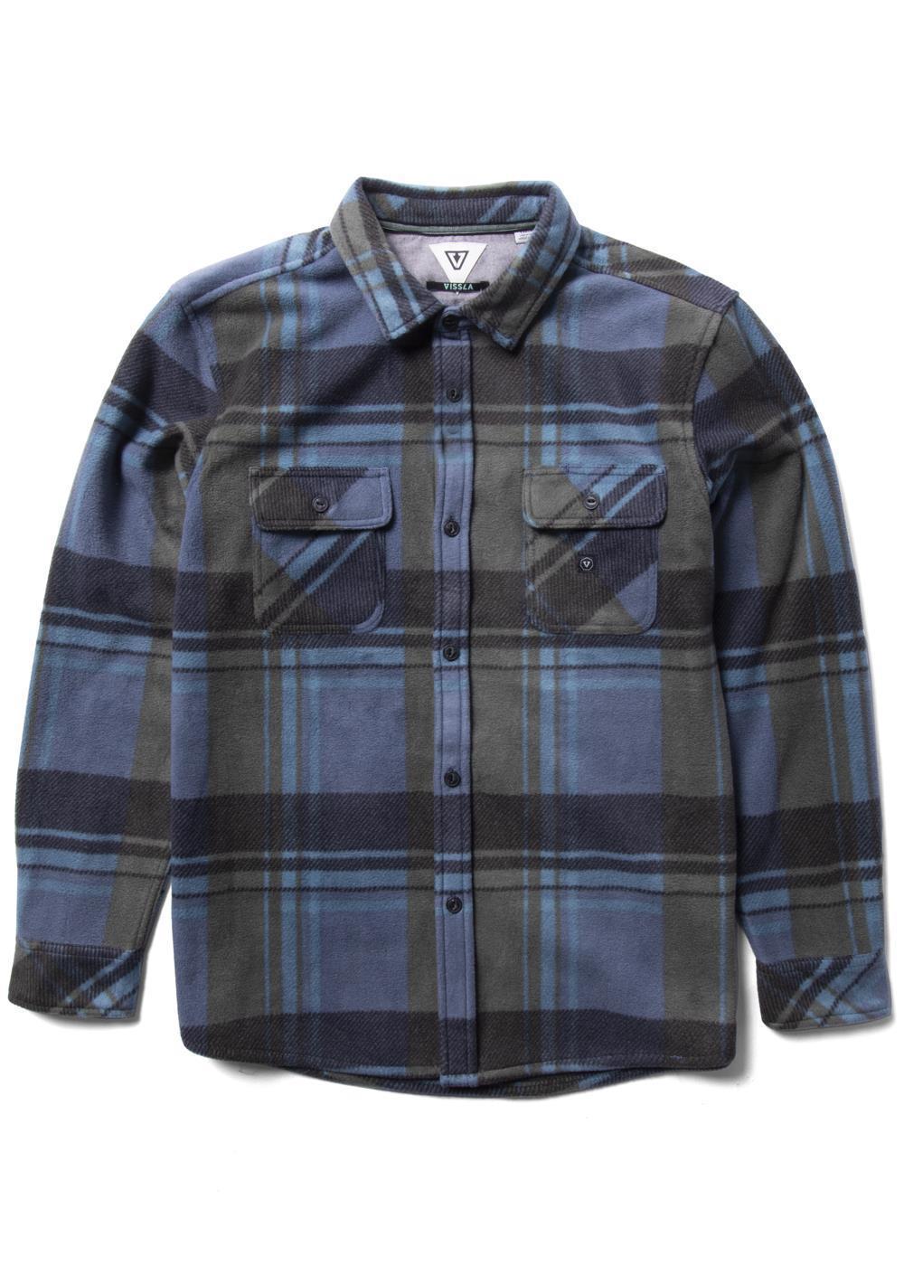 Vissla Eco-Zy LS Polar Flannel Midnight