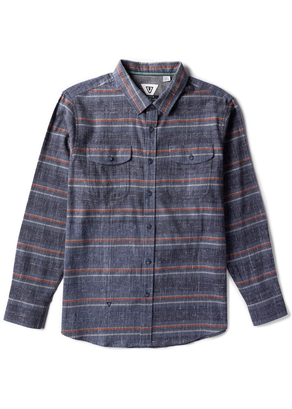 Vissla Central Coast Eco LS Flannel Dark Navy Heather XL