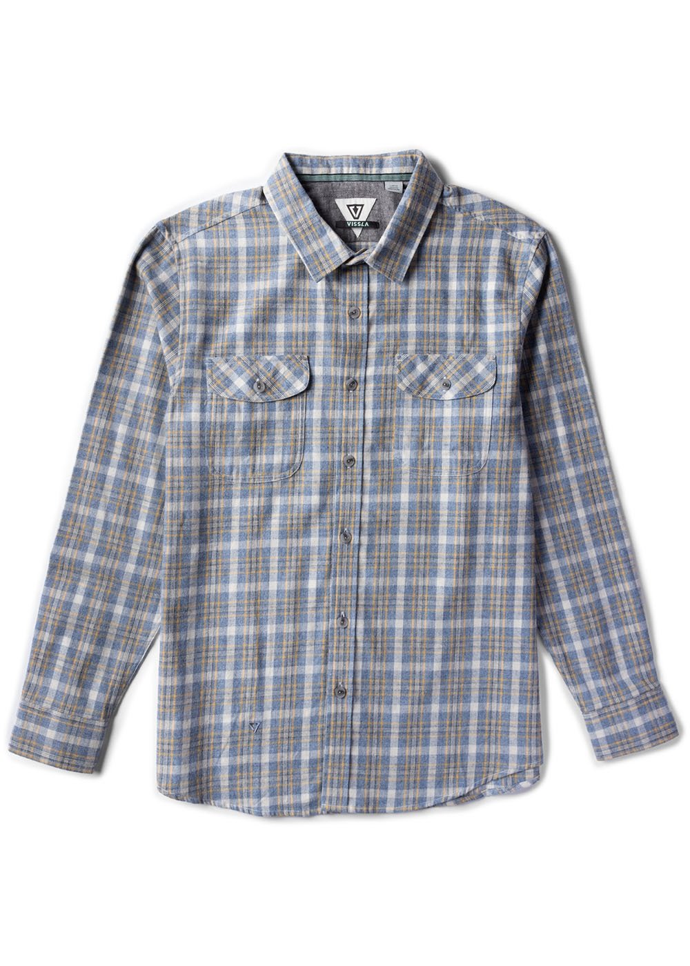 Vissla Central Coast Eco LS Flannel dusk heather L