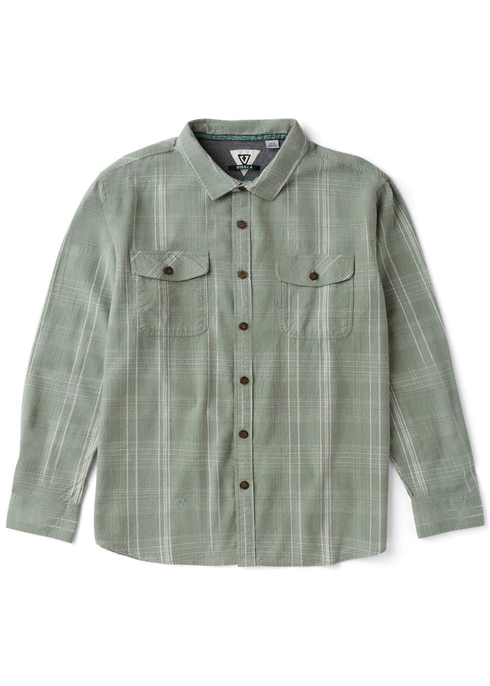 Vissla Central Coast Eco LS Flannel Aloe