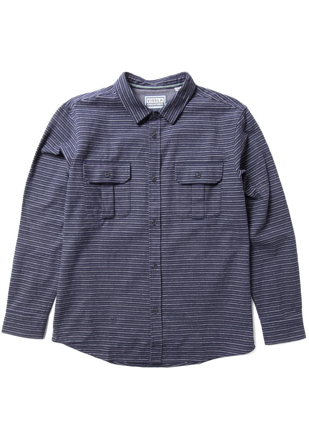 Vissla Creators Innovators Eco LS Flannel Dark Naval