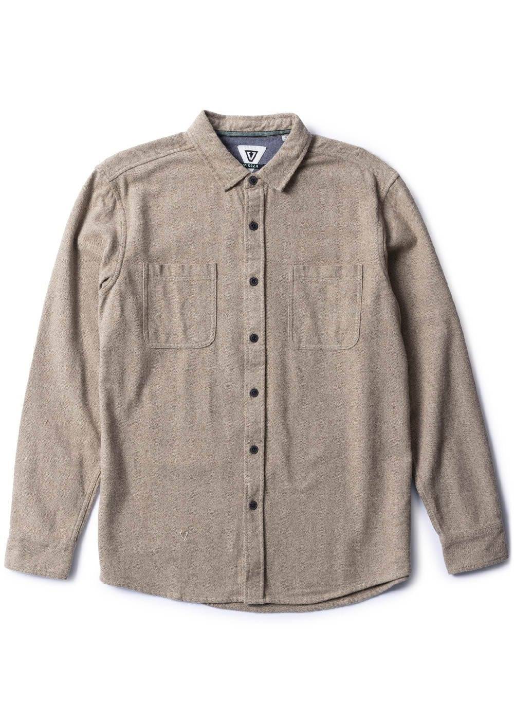 Vissla Shaper Eco Ls Flannel Dark Sand
