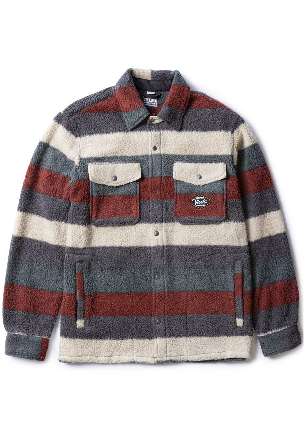 Vissla Peaks Sherpa Woven Shirt Fired Brick