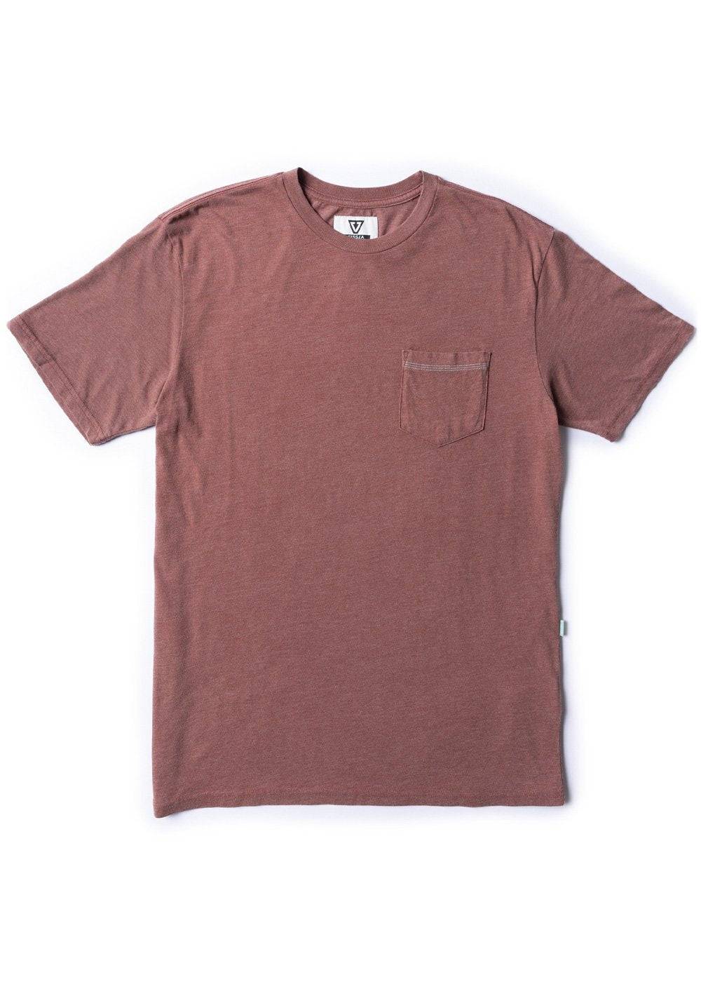 Vissla Solid Sets Ss Pkt Tee fired-brick