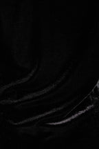 Maeko Velvet V Neck Top in Black