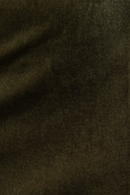 Mahee Velvet Midi Skirt - Sage