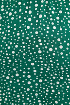 Louche Mara Spot It Print Ruffle Hem Wrap Midi Skirt Green