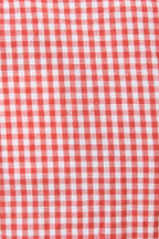 Hilton Gingham Ric Rac Trim Shorts - Red