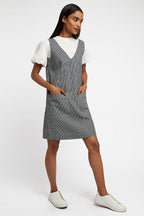 Louche Max Ticking Stripe Mini Dress