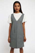 Louche Max Ticking Stripe Mini Dress