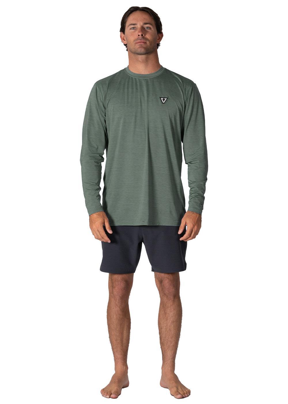 Vissla Twisted Eco L/S Lycra military heather
