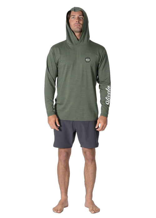 Vissla Twisted Eco Hooded Ls Sun Shirt Army Heather