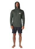 Vissla Twisted Eco Hooded Long Sleeve Lycra military heather M