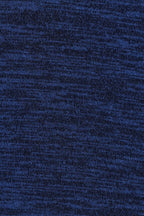Vista Sustainable Marl Short Sleeve Polo Neck Top - Navy