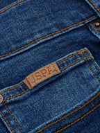 Mens 5 Pocket Regular Fit Denim Jeans in Dark Wash