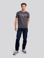 Mens 5 Pocket Regular Fit Denim Jeans in Rinse Wash