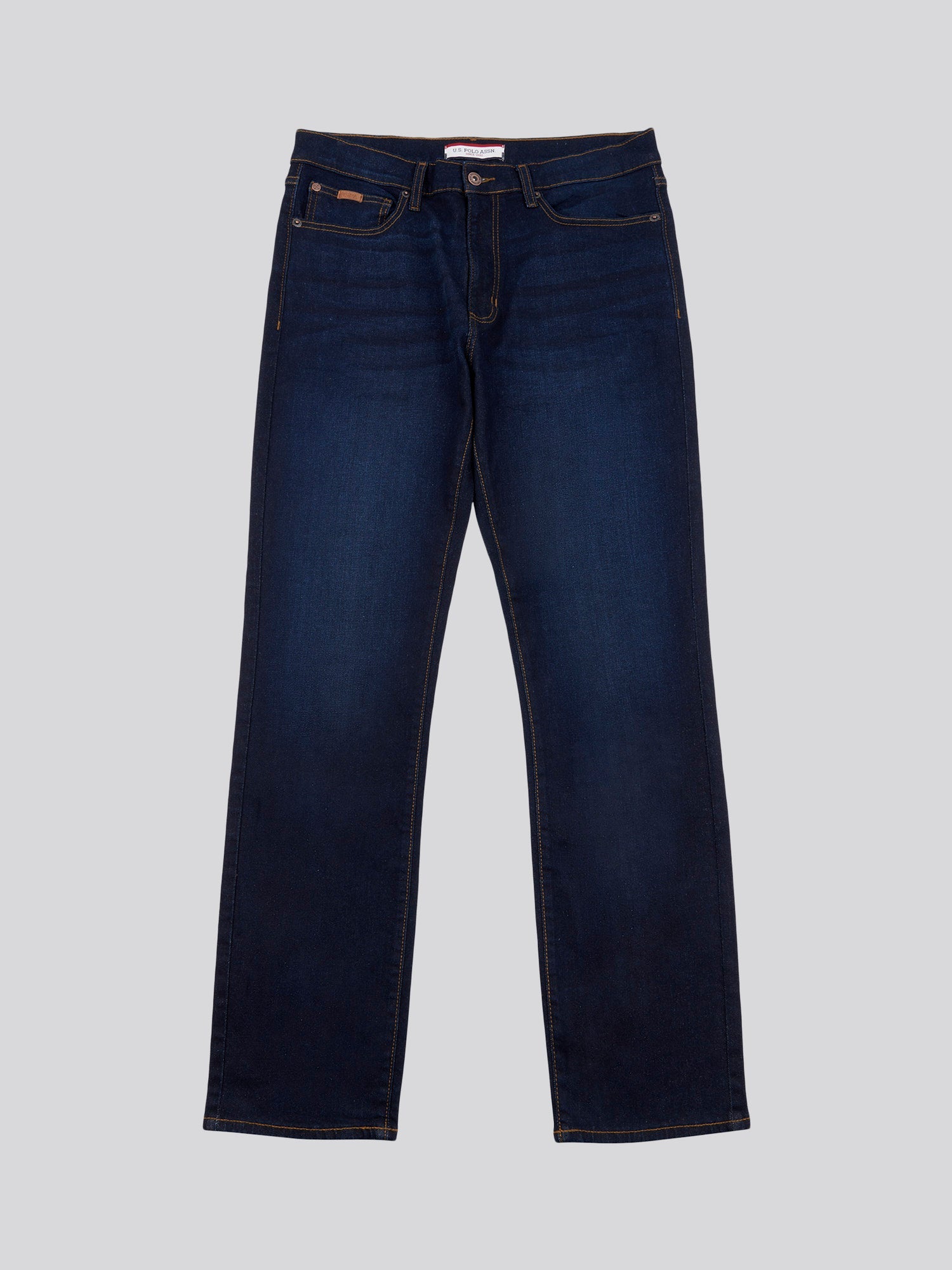 Mens 5 Pocket Regular Fit Denim Jeans in Rinse Wash