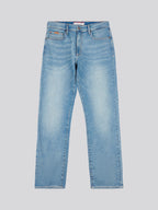 Mens 5 Pocket Regular Fit Denim Jeans in Mid Wash