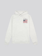 Mens Vintage 1890 Hoodie in Light Grey Marl