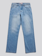 Mens Relaxed Fit Jean Blue Wash