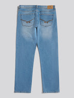 Mens Straight Fit Jean Blue Wash