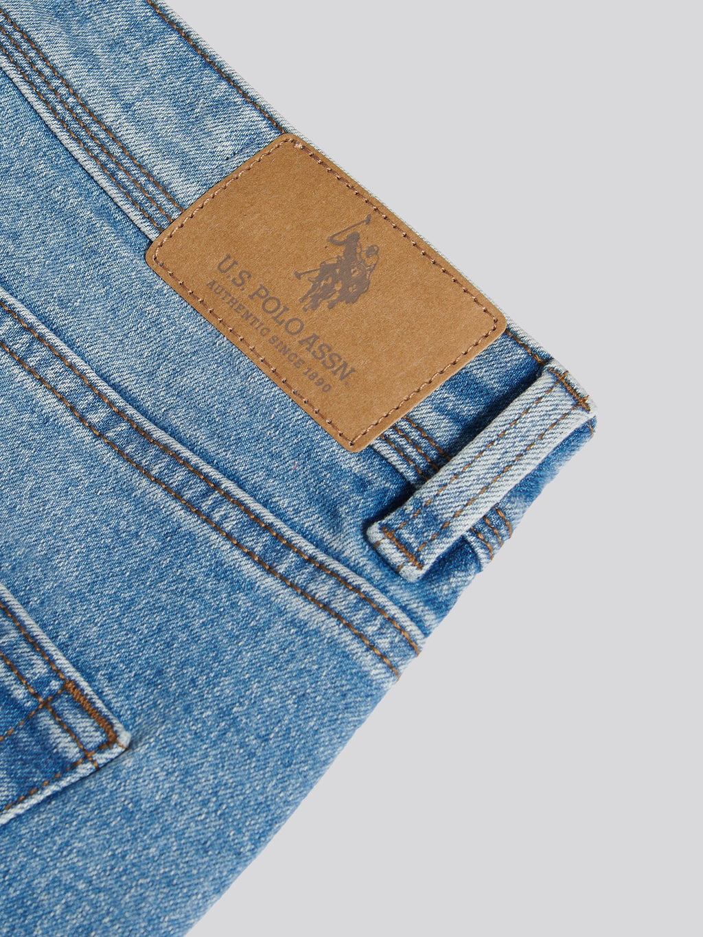 Mens Straight Fit Jean Blue Wash