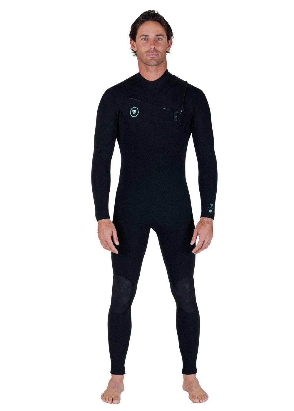 Vissla 7 Seas 3-2 Full Chest Zip Black