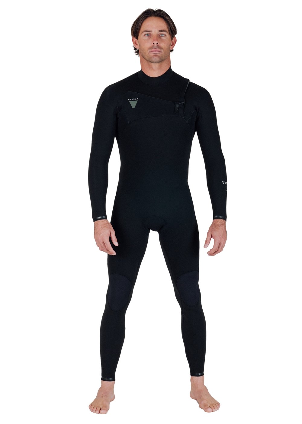 Vissla Natural Seas 4-3 Full Chest Zip Black