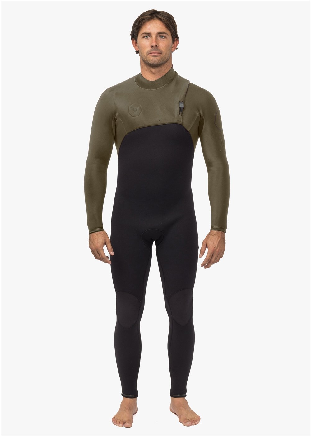 Vissla High Seas II 4-3 No Zip Full Suit army