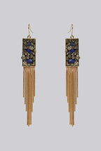Nova Pendant Drop Tassel Earrings