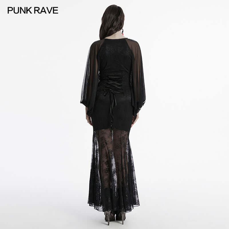 goth club dress Attitoon Women's Halter Neck Butterfly Decor Fashion Print Tie-Up Ruffle Hem Mini Gothic Dress,Black N White Summer Goth Club Night Music Festival Clothes