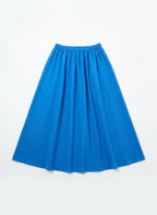 Zoeline Recycled Cotton Midaxi Skirt - Blue