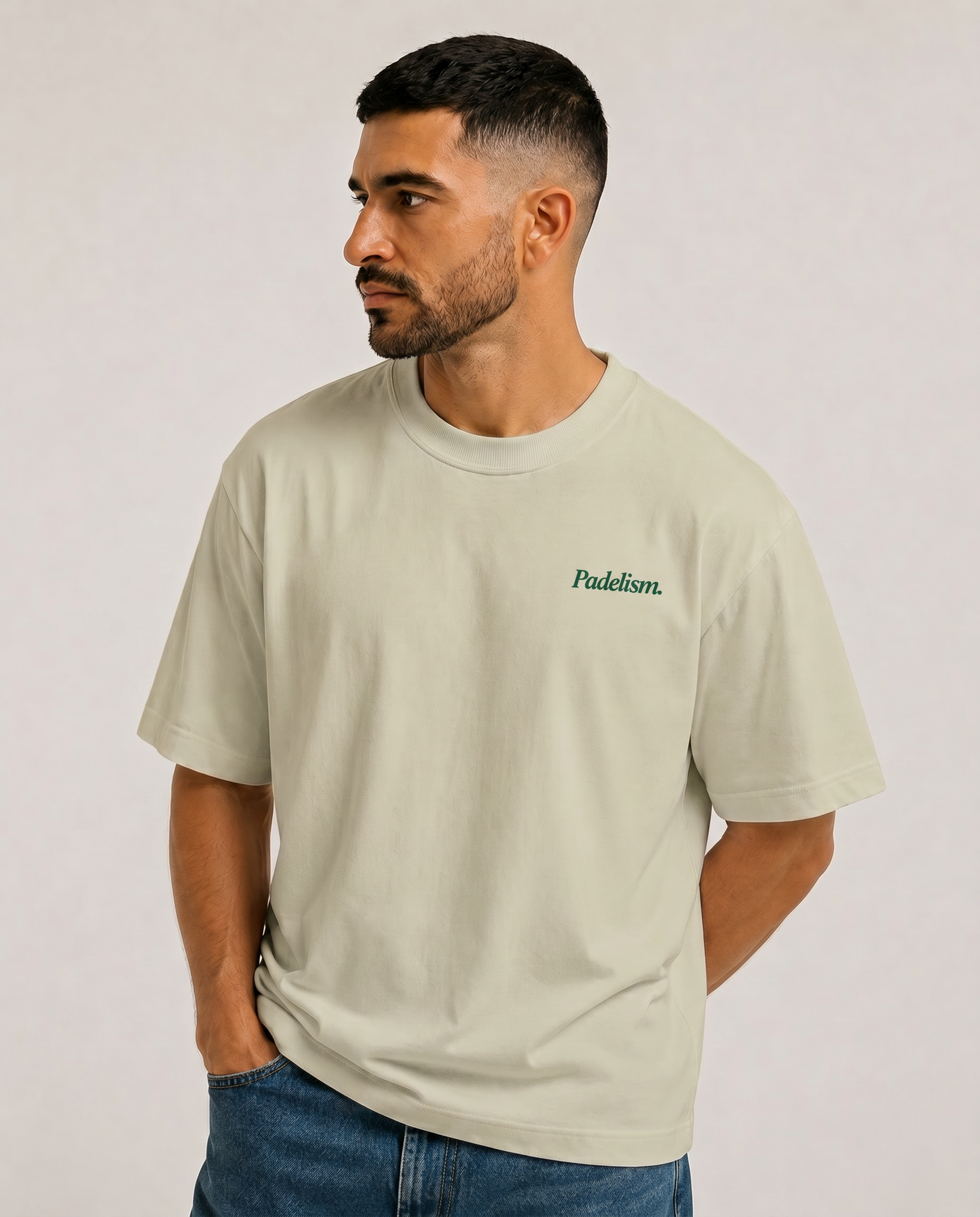 Padel & Pints - Heavyweight T-Shirt Sand Color