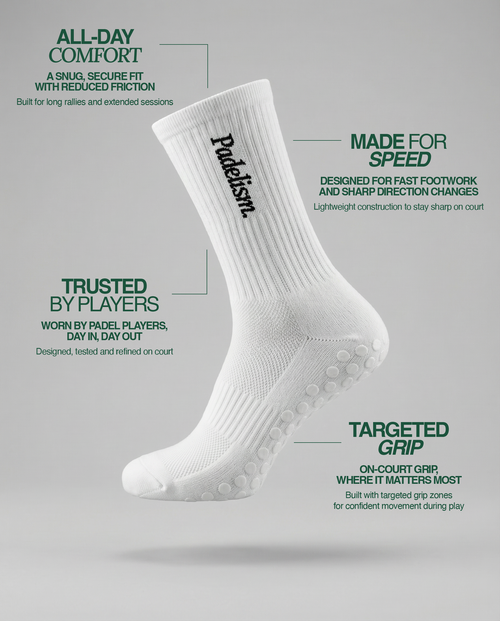 Padel Grip Socks | Non-Slip Performance Socks | Padelism