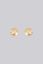 Louche Rabmag Gold And Pearl Oversized Stud Earring