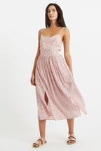 Rialto Lucky Flower Cut Out Back Midi Dress