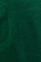 Alva Babycord Long Sleeve Midi Dress - Dark Green