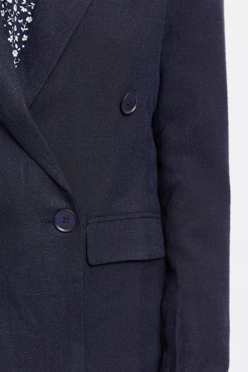 Riley Double Breasted Jacket Navy