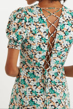 Romola Liseron Laced Back Midi Dress