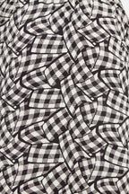 Louche Shauna Gingham Twist Print Short Sleeve Shirtdress