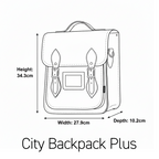 Handmade Leather City Backpack - British Edit